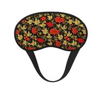Traditional Russian Cranberry, Full Eye Covers Light Blocking Eye Masks Blackout Sleep Eye Muffs