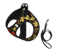 Traditional Russian Cranberry,Pet Harness,Adjustable Reflective Dog Harness,Pet Leash Vest,M