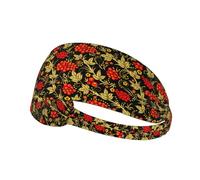 Traditional Russian Cranberry,Sports Sweatband for Unisex Multi Headband Elastic Exercise Hairband