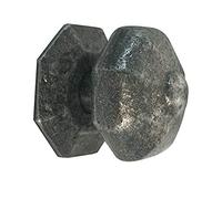 Traditional Rustic Centre Door Knob - Front Door Furniture Handforged Pewter