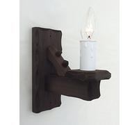 Traditional Rustic Wooden 1-Light Wall Light/Wall Sconce Indoor
