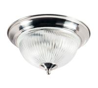 Happy Homewares Traditional Satin Chrome IP44 Bathroom Ceiling Light Fitting
