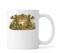 Traditional Saudi Arabian Heritage Scene Ceramic Tea Coffee Mug White