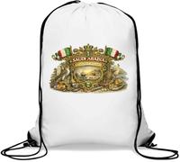 Traditional Saudi Arabian Heritage Scene Gym Sack Casual Drawstring Bag White