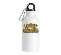 Traditional Saudi Arabian Heritage Scene Tourist Water Bottle White