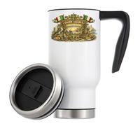 Traditional Saudi Arabian Heritage Scene Vacuum Insulated Thermal Travel Coffee Mug 480ml White