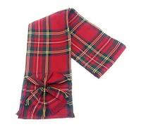 Traditional Scottish Highland Dance Tartan Mini Sash with Rosette, Wedding Party Accessory, Made in Scotland (Royal Stewart)