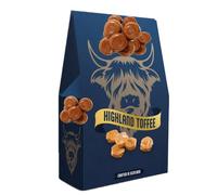 Traditional Scottish Sweets Variety Carton 150g - Highland Toffee, Scottish Fudge,Butter Tablet,Edinburgh Rock - Bch (1 x Pack, Highland Toffee)