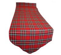 Traditional Scottish Themed Tartan Table Runners Burns Night Hogmanay Home Dining Room Decoration [Royal Stewart 10ft]