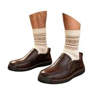 Traditional Shoes Men's Modern Classic Flat Large Sizes Casual Shoes | Loafer Men's Suede Comfortable Breathable Wide Foot Suit Shoes For Oktoberfest & Bavarian