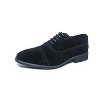 Traditional Shoes Men's Modern Suede Classic Comfortable Fit | Leather shoes men's elegant traditional flat lace-up shoes business leisure shoes for Oktoberfest and Bavarian