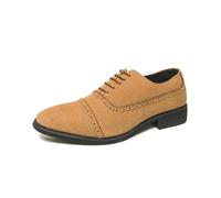 Traditional Shoes Men's Modern Suede Classic Comfortable Fit | Leather shoes men's elegant traditional flat lace-up shoes business leisure shoes for Oktoberfest and Bavarian
