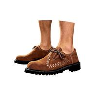 Traditional Shoes Men's Oktoberfest Outfit Vintage Dance Shoes | Breathable traditional trainers, non-slip lace-up shoes, Haferl shoes for folk festivities