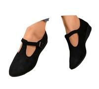 Traditional Shoes Women's High Heels Pumps Bridal Shoes Closed Elegant and Comfortable Clip Pumps Dance Shoes Wide Feet Bridal Shoes Wedding Shoes Width H Height, O Black, 8.5 UK