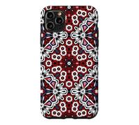 Traditional Sindhi Ajrak Ethnic Mandala Kaleidoscope Pattern Case for iPhone 11 Pro Max
