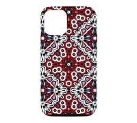 Traditional Sindhi Ajrak Ethnic Mandala Kaleidoscope Pattern Case for iPhone 12/12 Pro