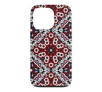 Traditional Sindhi Ajrak Ethnic Mandala Kaleidoscope Pattern Case for iPhone 13 Pro