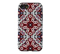 Traditional Sindhi Ajrak Ethnic Mandala Kaleidoscope Pattern Case for iPhone SE (2020) / 7/8