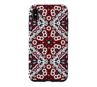 Traditional Sindhi Ajrak Ethnic Mandala Kaleidoscope Pattern Case for iPhone XS Max