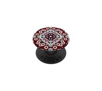 Traditional Sindhi Ajrak Ethnic Mandala Kaleidoscope Pattern PopSockets Adhesive PopGrip