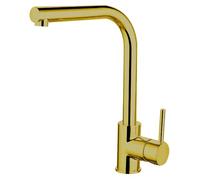 Traditional Single Lever Kitchen Mixer Tap, Brushed Gold