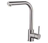 Traditional Single Lever Kitchen Mixer Tap, Brushed Nickel