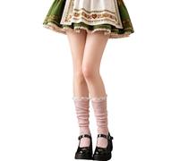 Traditional socks, breathable socks, minimalist vertical calf socks with delicate lace trim