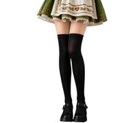 Traditional socks, thin socks, Oktoberfest over-the-knee socks, plain thigh stockings