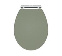 Traditional Soft Close, Top Fix Wooden Toilet Seat (Suitable for Kinston Balterley Toilets) - Satin Green