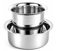 Traditional South Indian Filter Coffee Stainless Steel Davara Tumbler Set - Authentic Kumbakonam Dabara Cup for Indian Filter Kaapi, Durable Coffee Glass Cup Set, Classic Kitchenware for Home - 120 ml