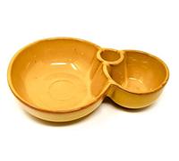 Traditional Spanish Ceramic Olive Dipping/Tapas/Sauce/Snack/Nibbles Shaped Bowls - Available - RED, Blue, Green, Yellow, Orange, Lime - 18cm (Yellow)
