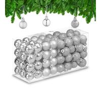 Traditional Spheres Bright Tree Baubles Ornaments Decor Christmas Set Classic