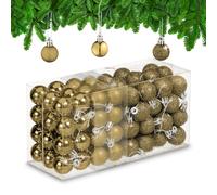 Traditional Spheres Bright Tree Baubles Ornaments Decor Christmas Set Classic