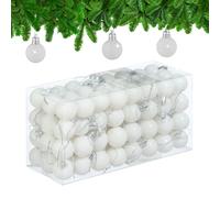 Traditional Spheres Bright Tree Baubles Ornaments Decor Christmas Set Classic