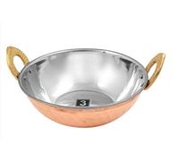 Traditional Stainless Steel Indian Copper Curry Balti Serving Dish (4)