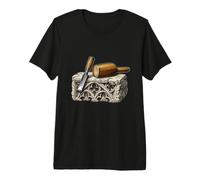 Traditional Stone Masonry Vintage Chisel Art Premium T-Shirt