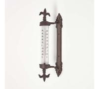 Traditional Style Cast Iron Outdoor Garden Thermometer