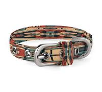 Traditional Style Pattern Pet Collar Oxford Adjustable Safety Dog Collars Cute Outdoor Training Pet Collars Easy Clean Floral Print Puppy Collar for City Pet Owners