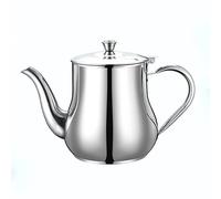 Traditional Style Stainless Steel Teapot with Metal Lid, Mirror Finish, Heat-Resistant Handle,18oz/532ml Capacity, Non-Drip Spout, Dishwasher Safe