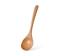 Traditional Style Wooden Spoon with Long Handle for Ramen and Soup Serving Smooth Provides Gentle Touch on Cookware and Dishes (beech 23 * 6)