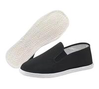 Traditional Taichi Shoes,Chinese Kung Fu Shoes,Martial Canvas Footwear,Old Beijing Shoe,Chinese Lightweight Cloth Shoe,Non-Slip,for Daily Training Morning Exercises Black B