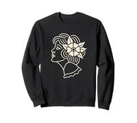 Traditional Tattoo American Old School Tattoo Vintage Lady Sweatshirt