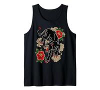 Traditional Tattoo Panther Old-School Flash-Art Graphic Tank Top