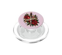 Traditional Tattoo || Stay Wild Dagger Heart Red Roses PopSockets PopGrip for MagSafe