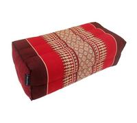 Traditional Thai Kapok Yoga Support Block Cushion Meditation Pillow size 35 x 15cm (Red, Maroon)
