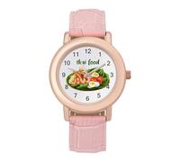 Traditional Thailand Thai Food Women's Custom Watch Fashion Soft Strap Wristwatches Gifts for Birthdays Valentine's Day