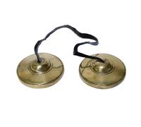 Traditional Tibetan Meditation Bells, Handcrafted Brass Tingsha Cymbals For Mindfulness & Yoga - Pure Tones For Sound Healing