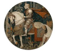 Traditional Training Knight on Armor Plate,Puzzles Gemusterte Nachhaltige Puzzles Für Erwachsene Hochwertige Holzspielpuzzles 1000pcs (67.5x67.5cm)