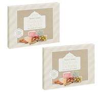 Traditional Turkish Delight Gift Box - 450g Assortment of Fruit Flavours & Mixed Nuts - The Taste of Turkey with WSG Christmas Card (2 Boxes)
