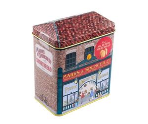 Traditional Victorian British Penny Bazaar Shop Gift Tin Filled with All Butter Scottish Shortbread Biscuits, 230g